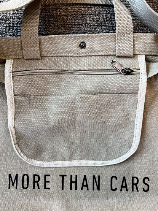 More Than Cars Premium Canvas Tote Bag