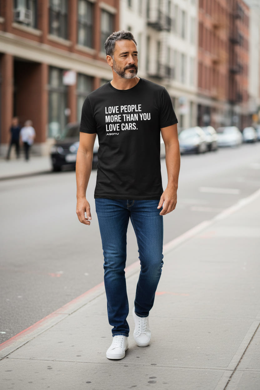 Love People More Than You Love Cars Tee