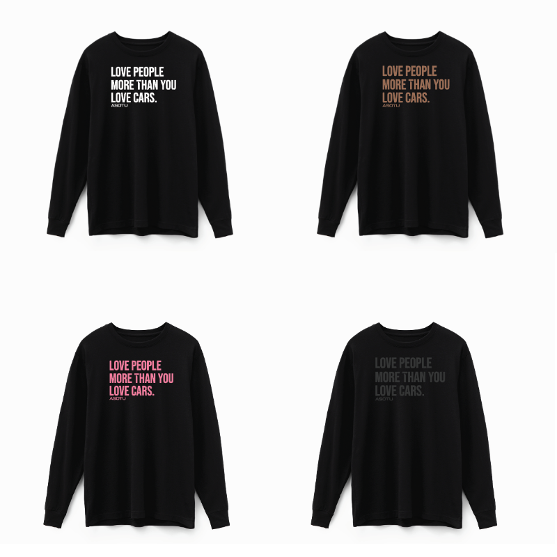 ASOTU CON Black Love People More LONG Sleeve Tee