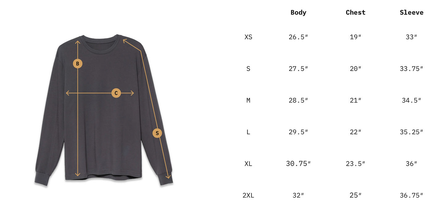 Premium (NATURAL) Long Sleeve Love People More Than Cars Tee