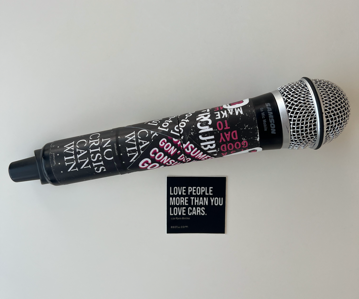 Love People More Than You Love Cars - Sticker Black