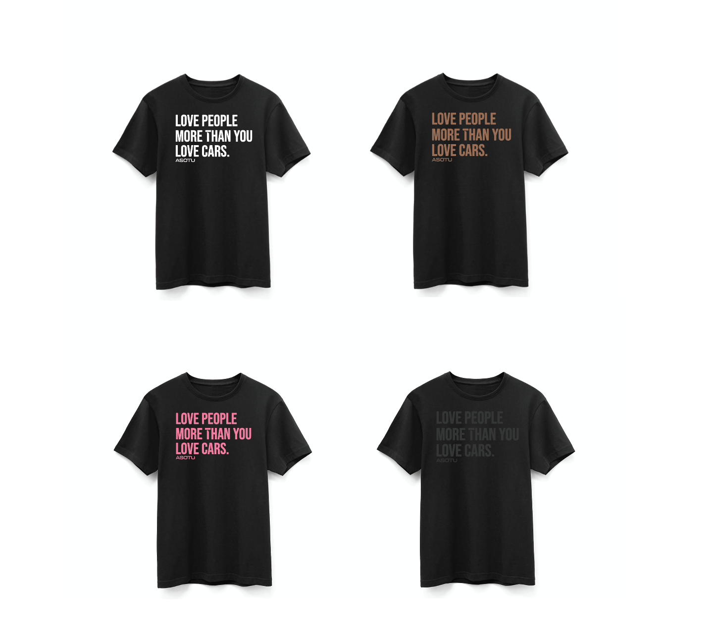 ASOTU CON Black Love People More Short Sleeve Tee