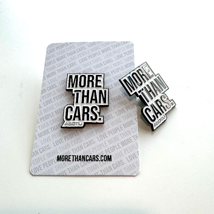 More Than Cars Metal Enamel Pin