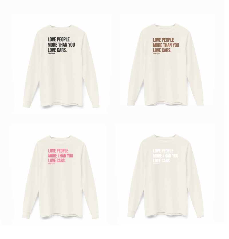 ASOTU CON (Natural) Long Sleeve Love People More Than Cars Tee