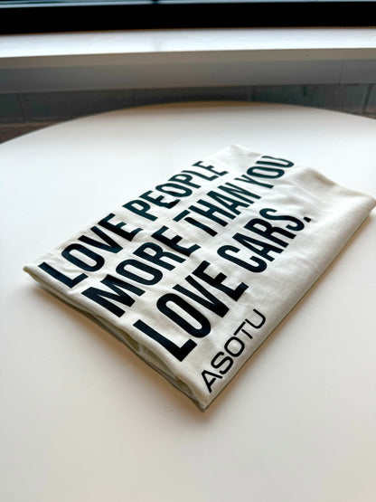 2026 (Natural) Long Sleeve Love People More Than Cars Tee